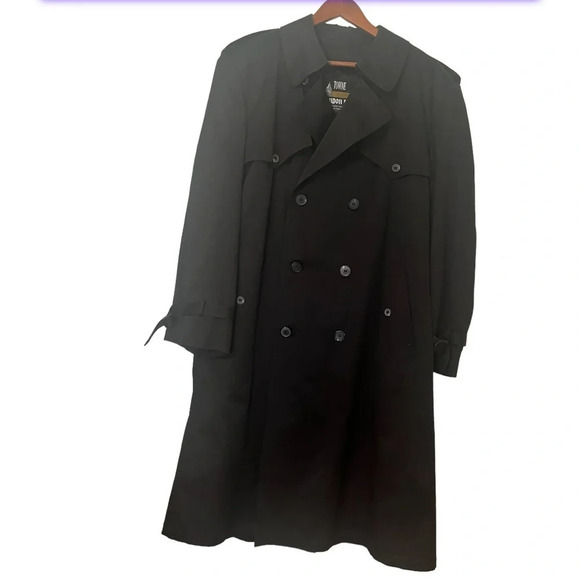 Towns by London Fog vintage double breasted trench coat, size 44 Regular - Picture 1 of 7